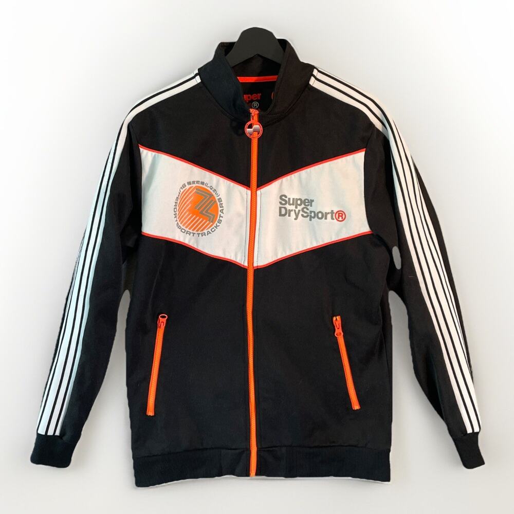 Superdry Sport Track Star Men's Jacket Size XL Team Track Full Zip Super Dry